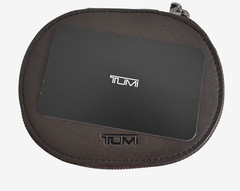 NEW TUMI Smooth Brown Zip Around SINGLE WATCH ROLL Case Travel Accessory