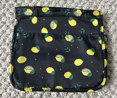Travel Bag Essentials Organizer Black Lemon Bag Toiletry Make-Up Hanging Bag