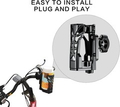 Motorcycle Cup Holder, Upgraded Bike Holder with Blue,Green,Orange,White