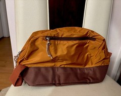 (5) Burnt Orange/Brown expandable waterproof Travel Pouch Toiletry Bags