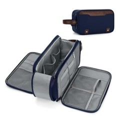 Toiletry Bag for Men Hanging Travel Toiletry Bag, Extra Electronic Large Blue