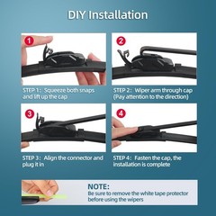 3Piece Wiper Blades Set for Kia Sportage 20172022, 26/16&Prime;/11&Prime; U/J Hooks »