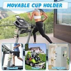 Magnetic Cup Holder, 2 Pack Portable Holder for Tractor Mower Truck Black