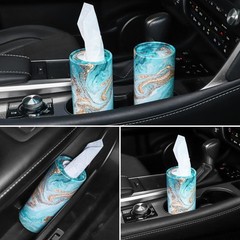 SINGARO Car Tissue 7.2 inches (H) x 6.9 (W) x 6.1 (D), Green