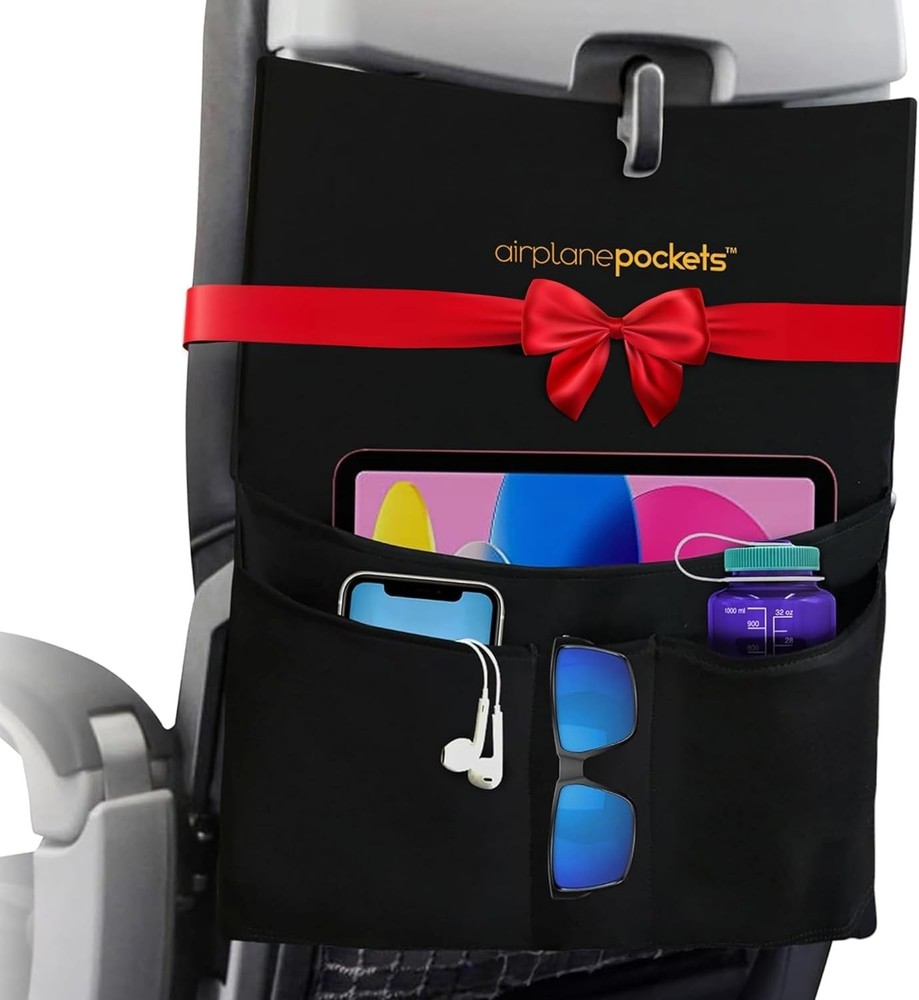 Airplane Pockets – Accessories Plane Travel Essentials, Organizer Black