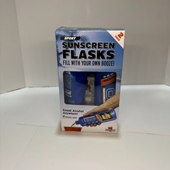 GoPong Sport Sunscreen Flasks 2-Pack | Sneak Alcohol Anywhere | BPA Free | 8oz E