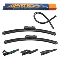 AERO Avenger 24 + 19 Premium All-Season Windshield Wiper Blades with Extra Re…