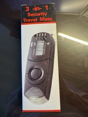 3in1 travel mate alarm clock, lantern, security device NEW in original box