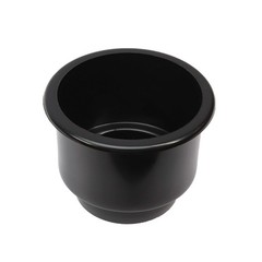 Red Hound Auto 2 Cup Holders Plastic Pocket 4-1/8&Prime; x 3-1/2&Prime; x 3-1/2&Prime;, Black