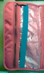 Three Fold Cloth Organizer – 19&Prime; x 11&Prime; – Blue & Red – Many Pockets & Straps!