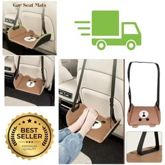 Portable Car Rear Seat Foot Hammock Adjustable Travel Footrest