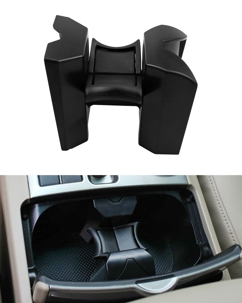Cup Holder Divider Insert for Toyota Highlander 2008 2009 2010 2011 Black