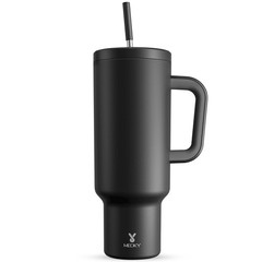 Meoky 40 oz Tumbler Travel Mug Handle Lid Straw Stainless Steel
