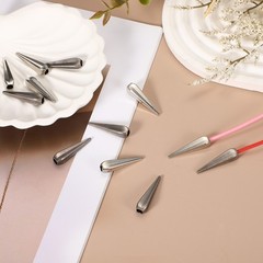 12 Pieces 1.18 Inch Vintage Alloy Bolo Tie Tips, 3 Colors