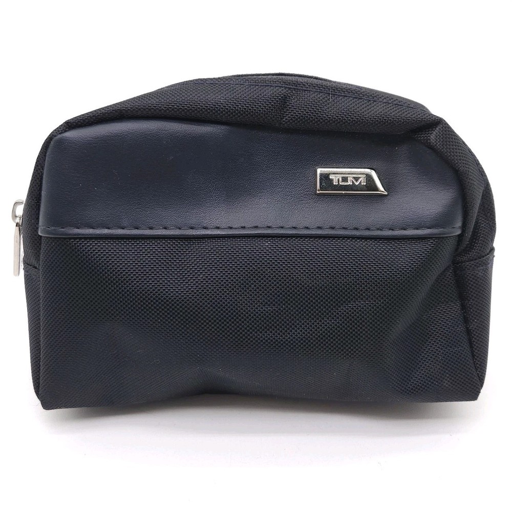 Tumi For Delta Airlines Small Travel Storage Bag Zipper Pouch Toiletries Blue