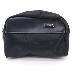 Tumi For Delta Airlines Small Travel Storage Bag Zipper Pouch Toiletries Blue