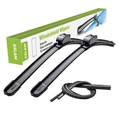 21&Prime;+21&Prime; Windshield Wiper Blades with Extra Rubber Refills – All-Season J/U