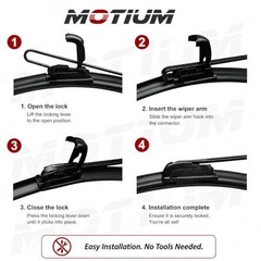 Premium All-Season Windshield Wiper Blades – 22&Prime;+22&Prime; – OEM Quality