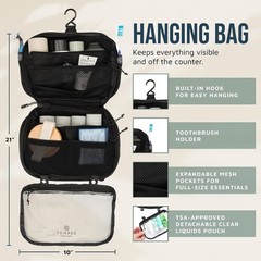 Hanging Toiletry Bag + TSA Liquid Bags