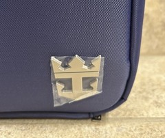 Royal Caribbean Crown & Anchor Society Navy Blue Zippered Hanging Toiletry Bag
