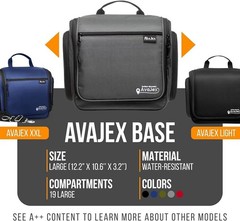 Travel Toiletry Bag for Men and Women – (10.6”X10.6”X3.2”) Large Hanging Toiletr