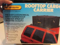 SAMSONITE ROOFTOP CARGO CARRIER WEATHER RESISTANT 13 CU. FT. SOFT LUGGAGE