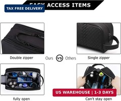 BAGSMART Toiletry Bag for Men, Travel Toiletry Organizer Dopp Kit Water-resistan