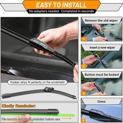 OEM Wiper Blades Replacement for Audi A4 Q5 Q3 A5 RS5 S5 allroad 2009-2020 Or…
