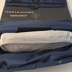 Tommy Hilfiger Hanging Travel Kit Trifold Organizer w/ Detachable Zippered Pouch