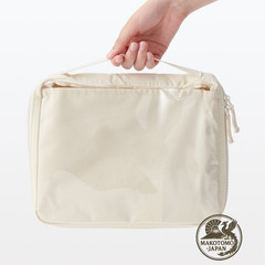 NEW MUJI A5 Wide Collection Binder Case Ivory 6 Ring Photocard Holder Japan