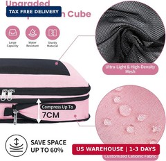 Compression Packing Cubes for Travel, Lightweight Vacation Travel Essentials, Tr