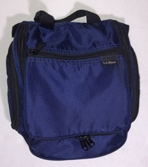 LL Bean Personal Organizer Polyester Toiletry Large Bag Blue