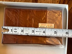 Lee Sands Tan Genuine Eel Key Chain And Journal Set New In Box