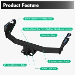 Rear Tow Bar Fit 2014-2018 Chevy Silverado 1500 GMC Sierra 1500