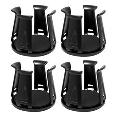 4PCS Car Cup Holder Insert, 2.95 in diameter, 2.56 height, Black
