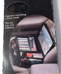 Vintage High Road Black Canvas Mesh Front Seat Organizer Tray