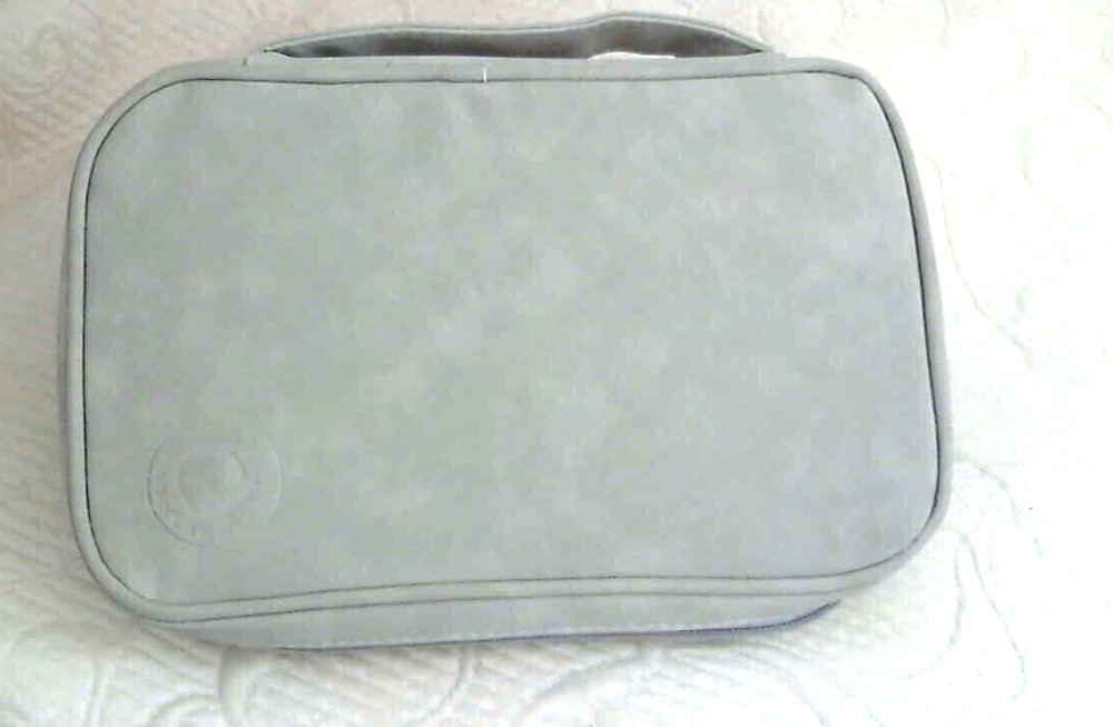 Storage Lab Lg Jewel Zip Travel Case Lt Grey Multi Snap Dwns Zip Compts