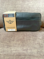 Dockers Black Leather Travel Kit MSRP $30.00 NEW