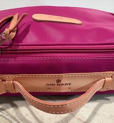 Jon Hart Premium « Large Travel Kit » bag, Berry Pink Color, New With Out Tags