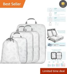 5-Piece Nylon Packing Cubes for Organized Travel – Lightweight & Water-Resistant