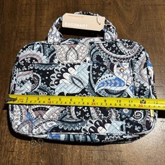 NWT! BAGSMART Toiletry Bag 10×13 Travel Hanging Hook Paisley Folding Zip Handles