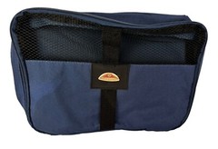 Samsonite Small Toiletry Packing Bag Blue w Black Mesh Zip Bag
