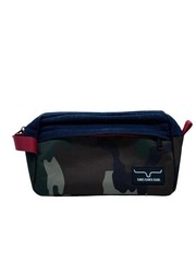 New Kimes Ranch Jeans Shave, Toiletry, Cosmetic Bag Camo, Denim Travel Bag