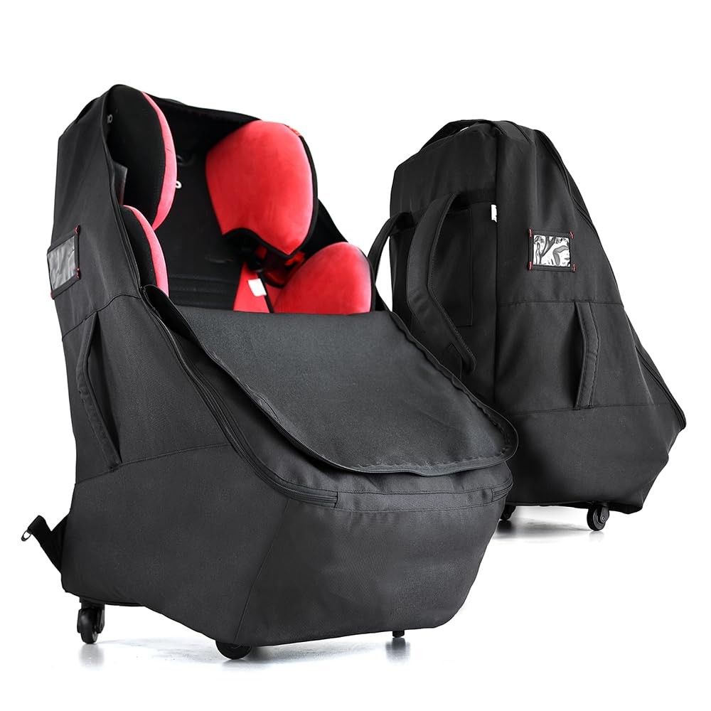 Jenen Jnzen Car Seat Travel Bag Wheels Car Seat Bag For Airplane Padded