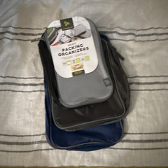 Packing Organizers Travel Packing Cubes Storage Pouches Set Gray/Black/Blue