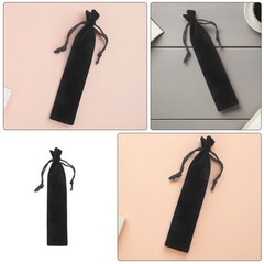 30 Pcs Soft Lint Fabric Pencil Pouches Drawstring Pen Bags For School And Travel