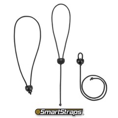 SmartStraps Adjustable Toggle Ball Bungee Cord, Adjust (pack of 8), Black