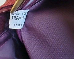 Universal Trav-Ler Travel Bag Carry On Tote Zippered Pockets Maroon 17&Prime;x 12&Prime; Vtg