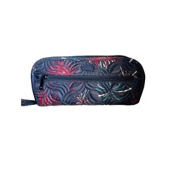 NWOT LUG Flipper Jewelry travel case in the blue firework pattern.