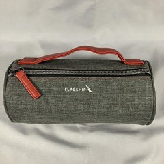American Airlines Flagship 13 Lune Amenity Kit Toiletry Bag Gray Red Travel Case